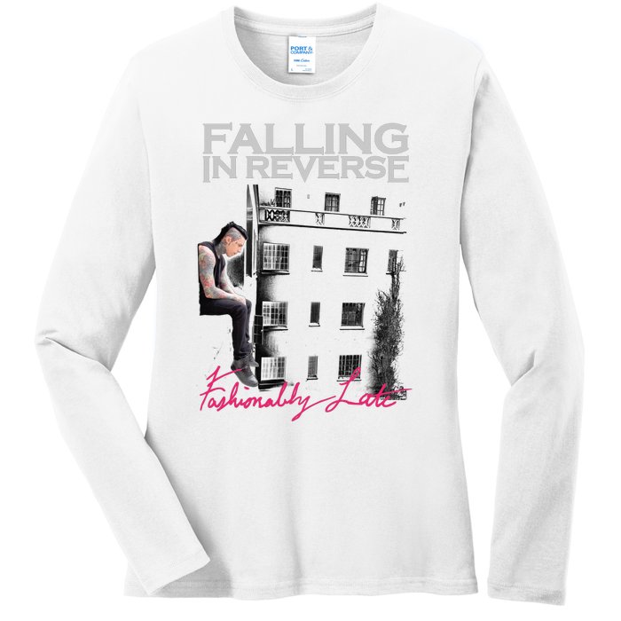 Fallingin Reverse Merchandise Fashionably Late Ladies Long Sleeve Shirt