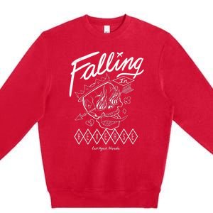 Fallingin Reverse Merchandise Flame Skull Premium Crewneck Sweatshirt