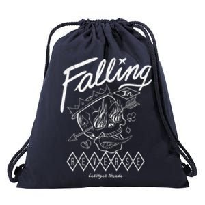 Fallingin Reverse Merchandise Flame Skull Drawstring Bag