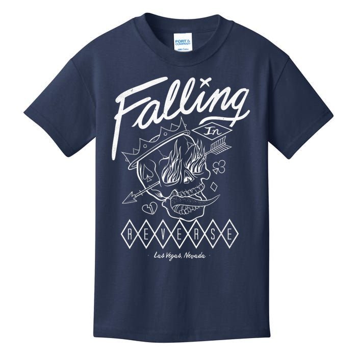 Fallingin Reverse Merchandise Flame Skull Kids T-Shirt