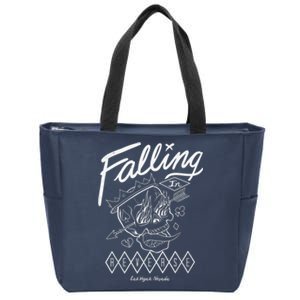 Fallingin Reverse Merchandise Flame Skull Zip Tote Bag