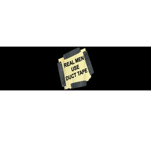 Funny Real Man Use Duct Tape Bumper Sticker