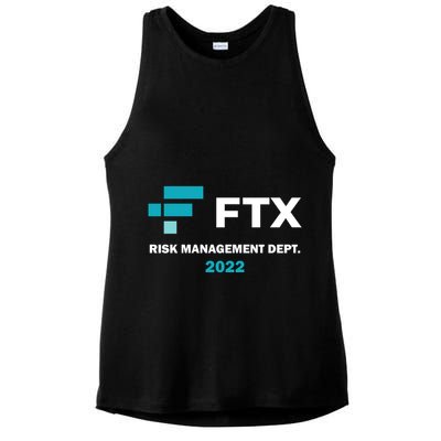 FTX Risk Management Dept 2022 Trading Trader Funny Gift Ladies PosiCharge Tri-Blend Wicking Tank