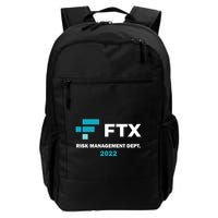 FTX Risk Management Dept 2022 Trading Trader Funny Gift Backpack