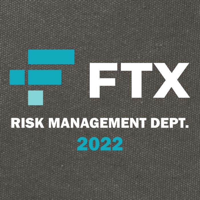 FTX Risk Management Dept 2022 Trading Trader Funny Gift Cotton Canvas Backpack