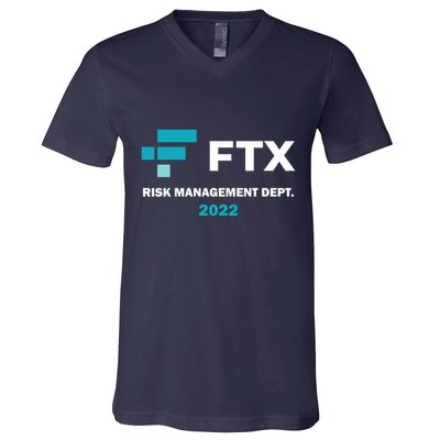 FTX Risk Management Dept 2022 Trading Trader Funny Gift V-Neck T-Shirt