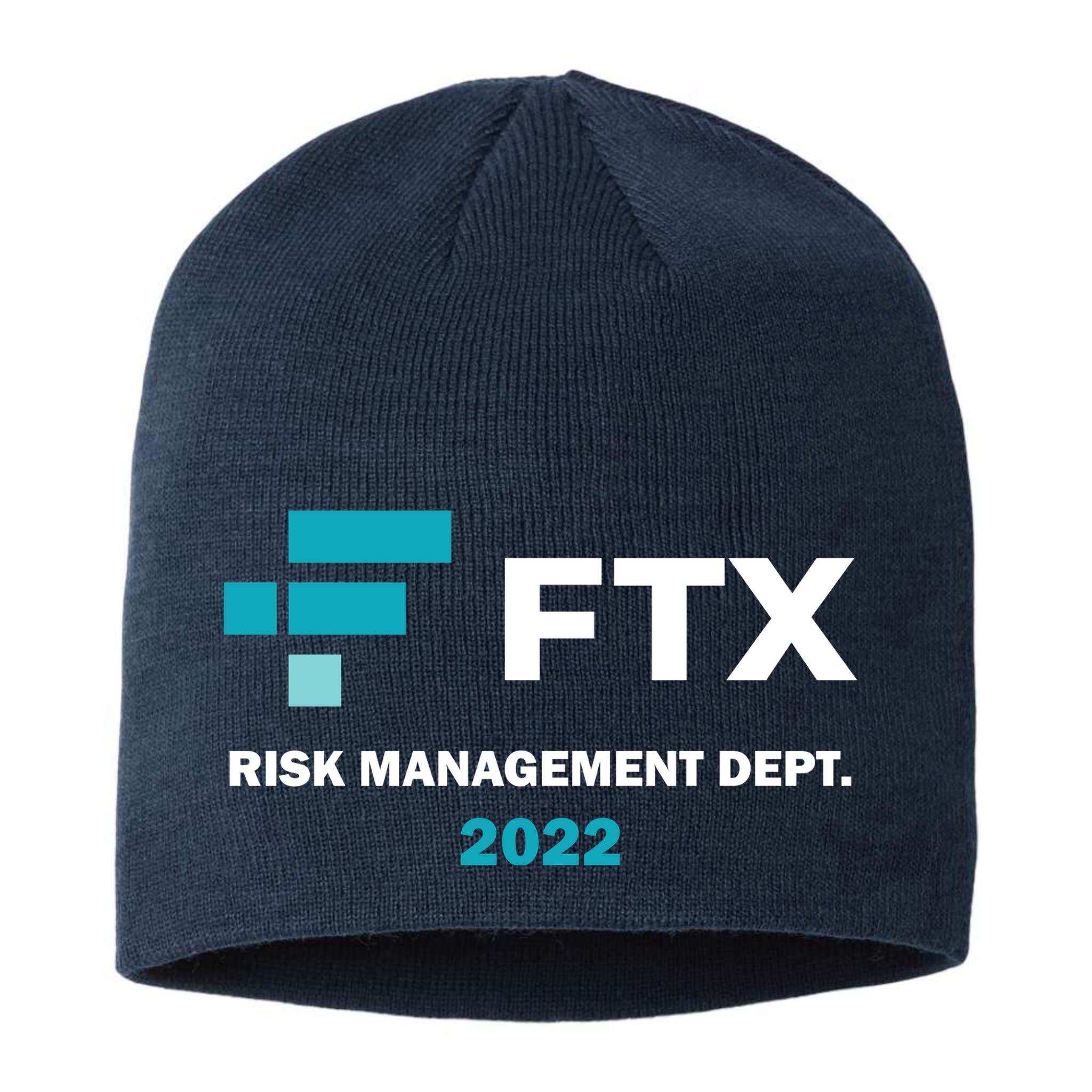 FTX Risk Management Dept 2022 Trading Trader Funny Gift Sustainable Beanie