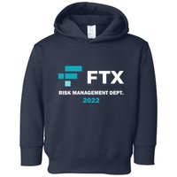 FTX Risk Management Dept 2022 Trading Trader Funny Gift Toddler Hoodie