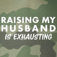 Funny Raising My Husband Is Exhausting Legacy Tie Dye Trucker Hat