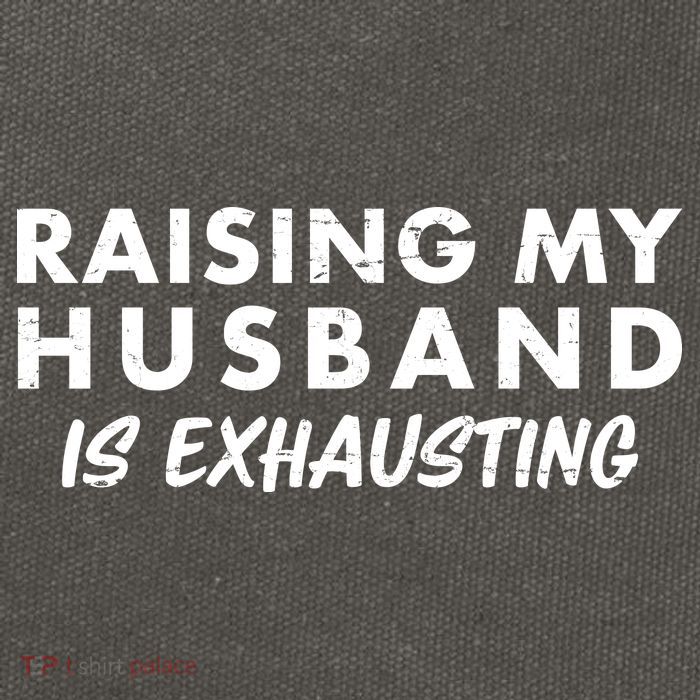 Funny Raising My Husband Is Exhausting Cotton Canvas Backpack