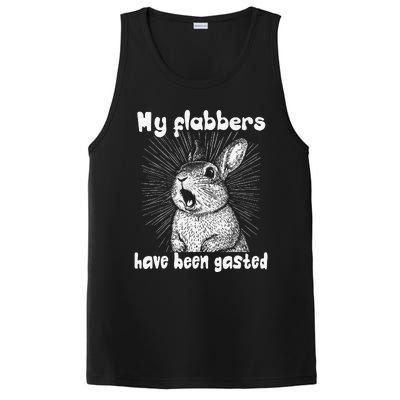 Funny Rabbit My Flabbers Have Been Gasted Retro Graphic Cute PosiCharge Competitor Tank