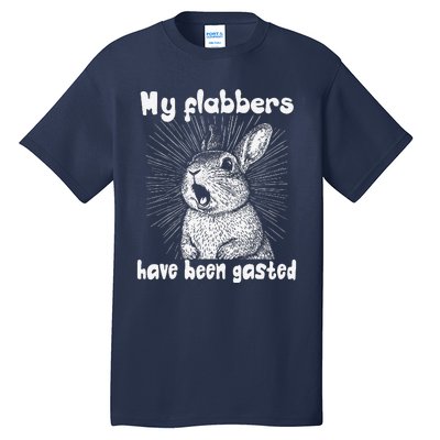 Funny Rabbit My Flabbers Have Been Gasted Retro Graphic Cute Tall T-Shirt