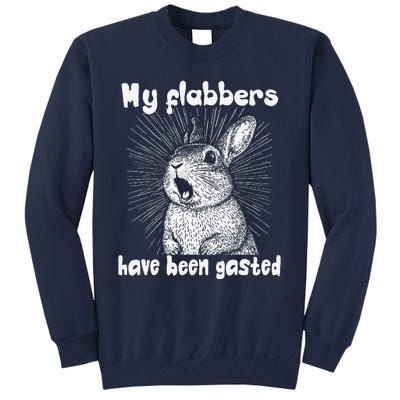 Funny Rabbit My Flabbers Have Been Gasted Retro Graphic Cute Tall Sweatshirt