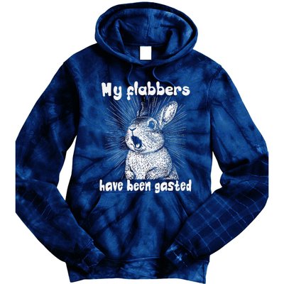 Funny Rabbit My Flabbers Have Been Gasted Retro Graphic Cute Tie Dye Hoodie