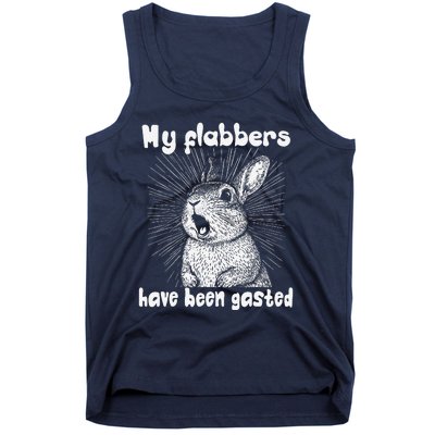 Funny Rabbit My Flabbers Have Been Gasted Retro Graphic Cute Tank Top