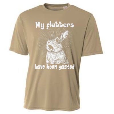 Funny Rabbit My Flabbers Have Been Gasted Retro Graphic Cute Cooling Performance Crew T-Shirt