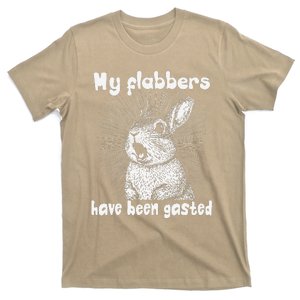 Funny Rabbit My Flabbers Have Been Gasted Retro Graphic Cute T-Shirt