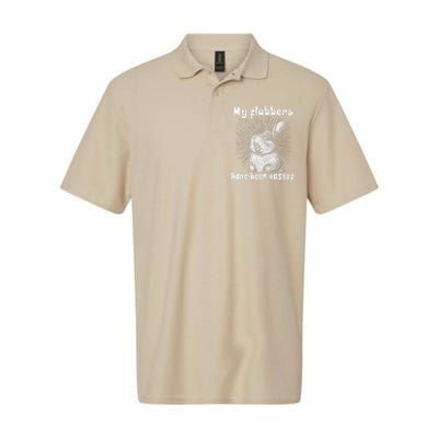 Funny Rabbit My Flabbers Have Been Gasted Retro Graphic Cute Softstyle Adult Sport Polo