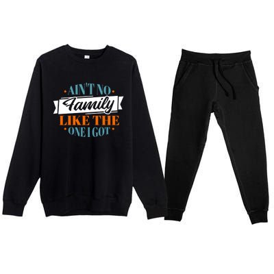 Family Reunion Matching Gift Premium Crewneck Sweatsuit Set