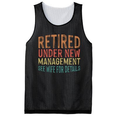 Funny Retirement Men Dad Retiring Party Humor Lovers T Mesh Reversible Basketball Jersey Tank