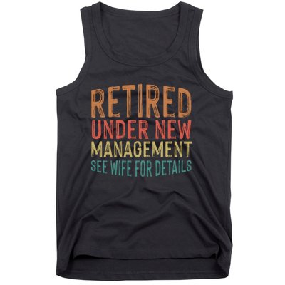 Funny Retirement Men Dad Retiring Party Humor Lovers T Tank Top