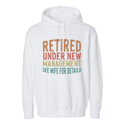 Funny Retirement Men Dad Retiring Party Humor Lovers T Garment-Dyed Fleece Hoodie