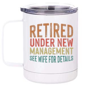 Funny Retirement Men Dad Retiring Party Humor Lovers T 12 oz Stainless Steel Tumbler Cup