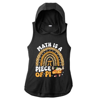 Funny Rainbow Math Is A Piece Of Pi Teacher Pi Day 3.14 Pie Ladies PosiCharge Tri-Blend Wicking Draft Hoodie Tank