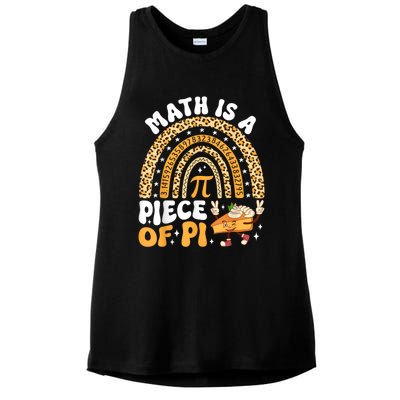 Funny Rainbow Math Is A Piece Of Pi Teacher Pi Day 3.14 Pie Ladies PosiCharge Tri-Blend Wicking Tank