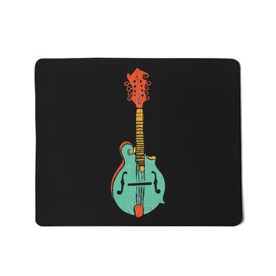 Funky Retro Mandolin Minimalist String Instrument Mousepad