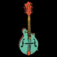 Funky Retro Mandolin Minimalist String Instrument Mousepad