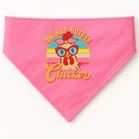 Funny Retro Mothers Day One Bad Mother Clucker Chicken USA-Made Doggie Bandana