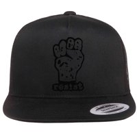 Fist - Resist - Make Your Statement Flat Bill Trucker Hat