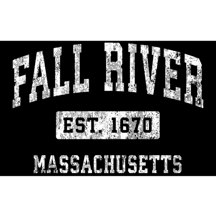 Fall River Massachusetts Ma Vintage Established Sports Bumper Sticker