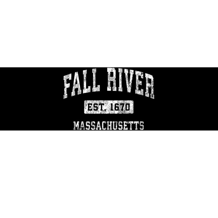 Fall River Massachusetts Ma Vintage Established Sports Bumper Sticker