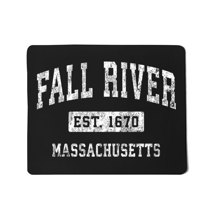 Fall River Massachusetts Ma Vintage Established Sports Mousepad