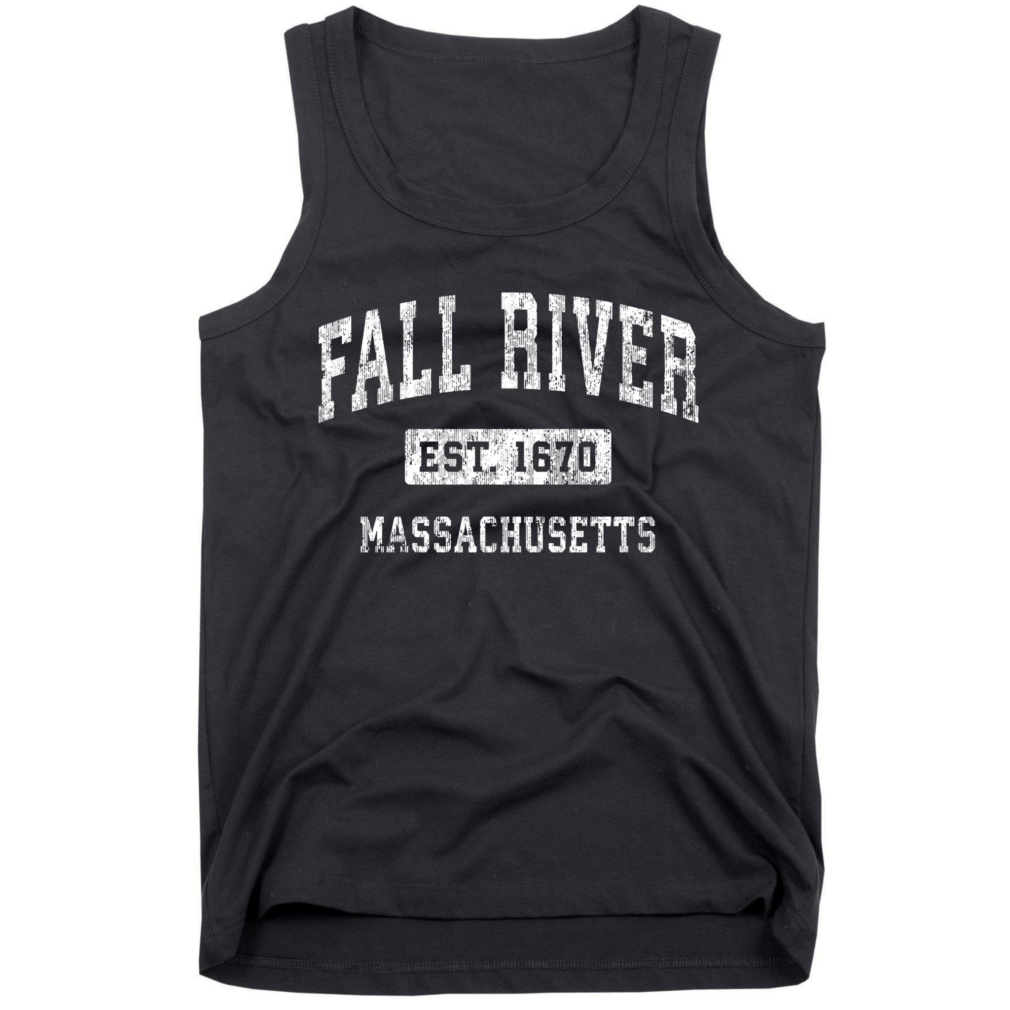 Fall River Massachusetts Ma Vintage Established Sports Tank Top