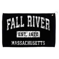 Fall River Massachusetts Ma Vintage Established Sports Grommeted Golf Towel