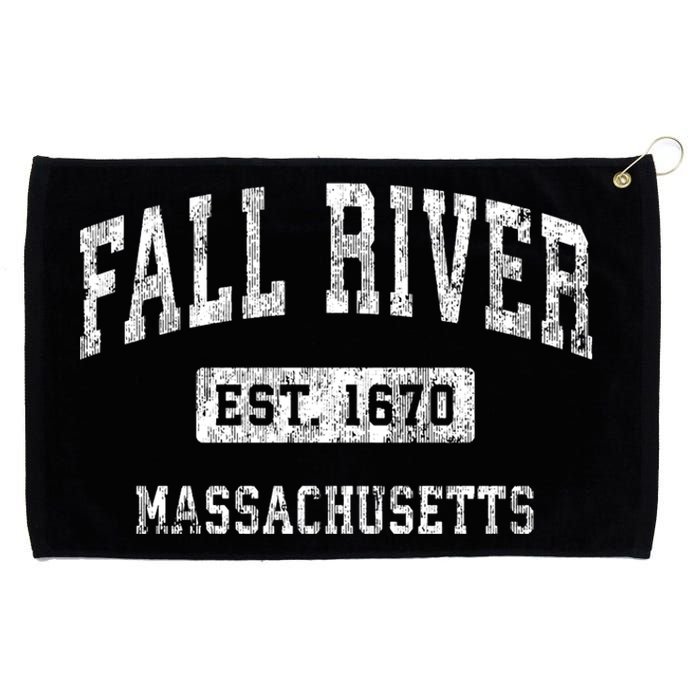 Fall River Massachusetts Ma Vintage Established Sports Grommeted Golf Towel