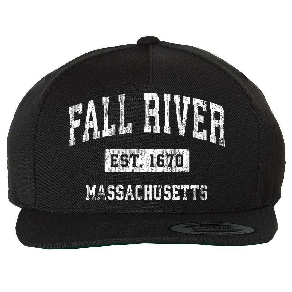 Fall River Massachusetts Ma Vintage Established Sports Wool Snapback Cap