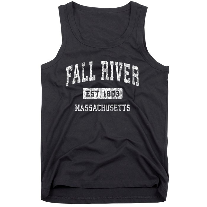 Fall River Massachusetts Ma Vintage Sports Established Tank Top