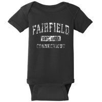 Fall River Massachusetts Ma Vintage Sports Established Baby Bodysuit