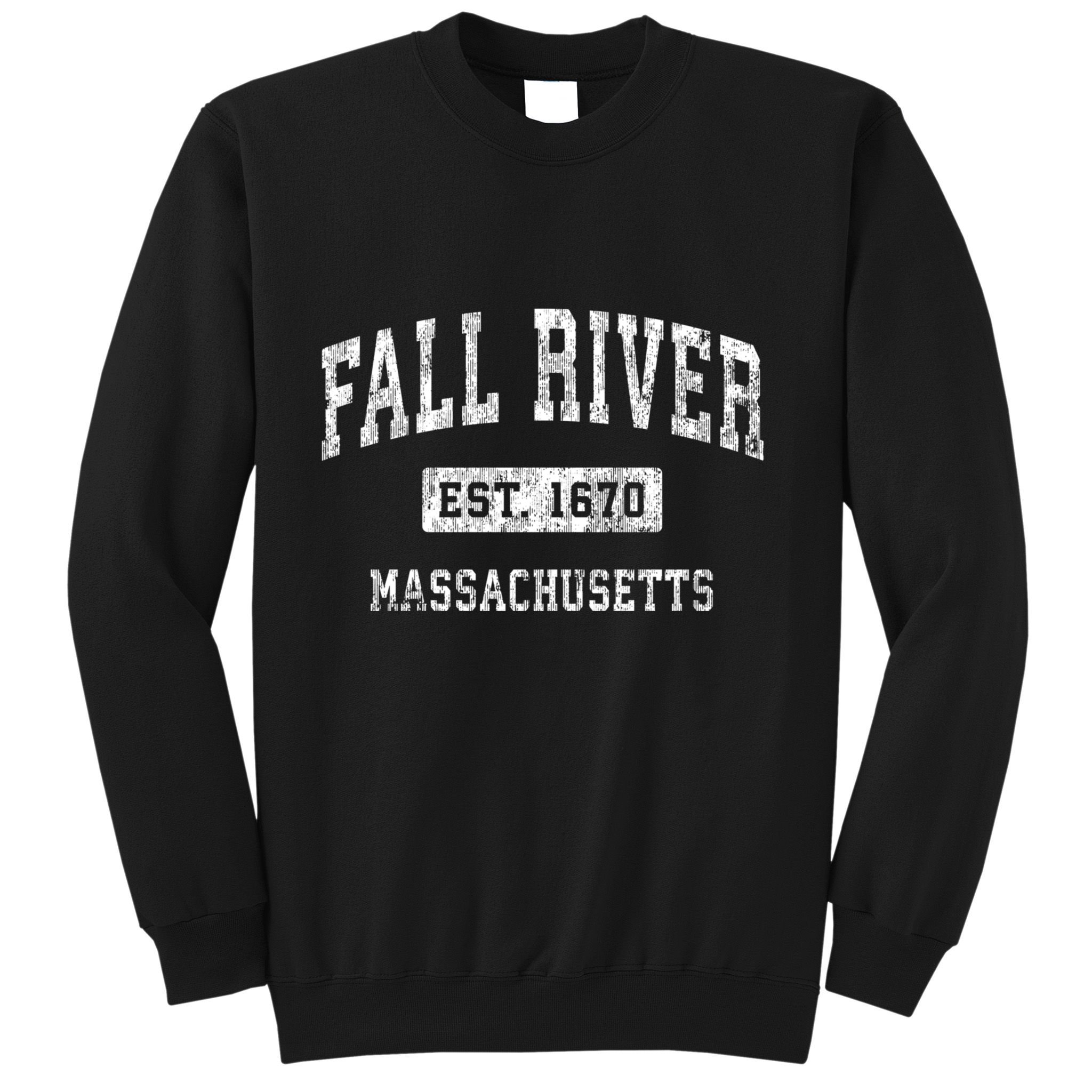 Fall River Massachusetts Ma Vintage Established Sports Sweatshirt