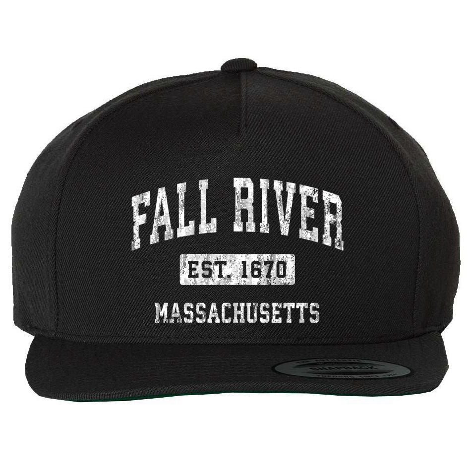 Fall River Massachusetts Ma Vintage Established Sports Wool Snapback Cap