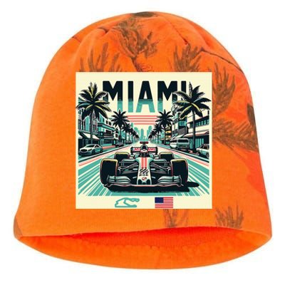 Formula Racing Miami Circuit Retro Usa Pride Kati - Camo Knit Beanie