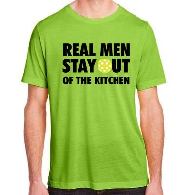 Funny Real Men Stay Out Of The Kitchen Pickleball Adult ChromaSoft Performance T-Shirt