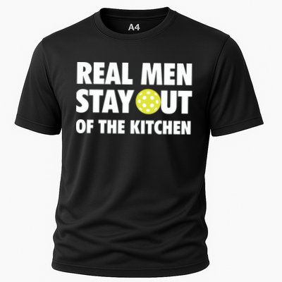 Funny Real Men Stay Out Of The Kitchen Pickleball Performance Shirt