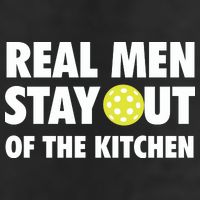 Funny Real Men Stay Out Of The Kitchen Pickleball Adult Drive Performance Visor
