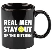 Funny Real Men Stay Out Of The Kitchen Pickleball 11oz C Handle Ceramic Mug