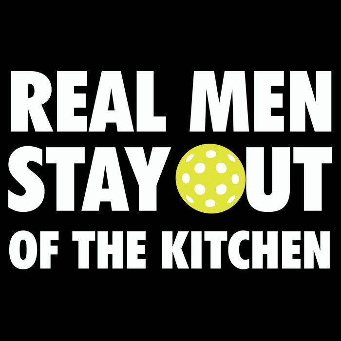 Funny Real Men Stay Out Of The Kitchen Pickleball Wool Snapback Cap